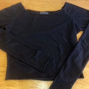 Black Brandy off the shoulder long sleeve